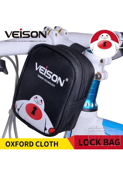 Siyah-Beyaz Tarzı Veison Siyah-Beyaz Çanta Disk Alarm Kilidi Için Oxford Kumaş Küçük Kilit Çanta Motosiklette Asılı Bisikletbicycle Çok Fonksiyonlu Çanta (Yurt Dışından)