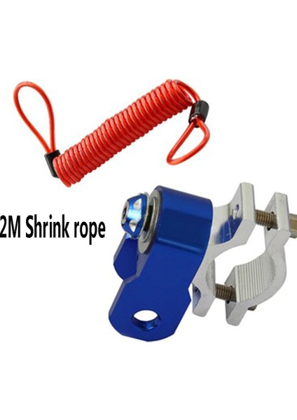 Mavi Assy Tarzı Motosiklet Hırsızlığa Karşı Kilit Braketi Scooter Moto Disk Fren Alarm Kilidi Desteği Hatırlatma Shrink Yaylı Halat Yedek Parça (Yurt Dışından)