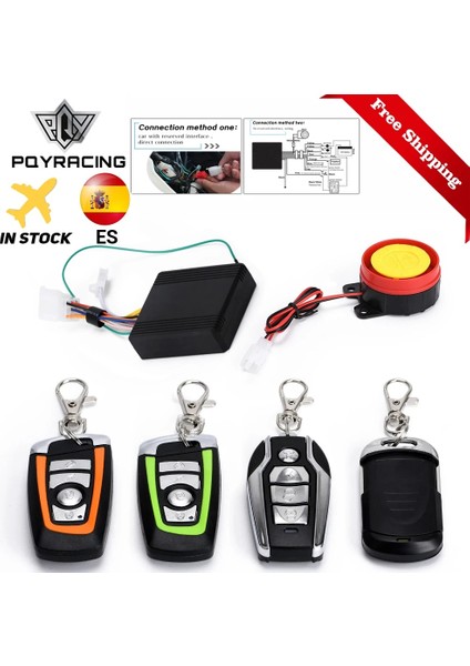 Tip 2 Stil Evrensel Scooter Motosiklet Hırsızlığa Karşı Güvenlik Alarm Sistemi Motor Çalıştırma Uzaktan Kumanda Anahtarı Pqy-Bjq (Yurt Dışından) fiyatları