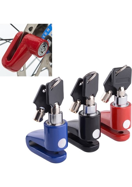 Kırmızı Stil Motosiklet Hırsızlığa Karşı Kilit Güvenlik Disk Frenler Bisiklet Elektrikli Araçlar Için Kilitler Güvenlik Hırsızlık Koruma Aksesuarları (Yurt Dışından) fiyatları