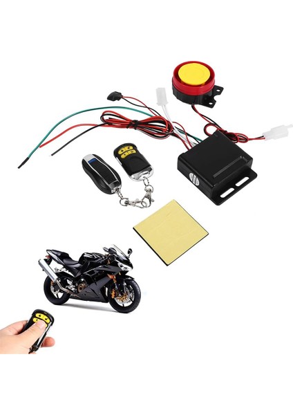 Siyah Stil Yeni 12V Motosiklet Bisiklet Hırsızlığa Karşı Güvenlik Alarm Sistemi Scooter 125DB Uzaktan Kumanda Anahtar Kabuğu Motosiklet Hoparlörleri Bisiklet Alarmı (Yurt Dışından) fiyatları