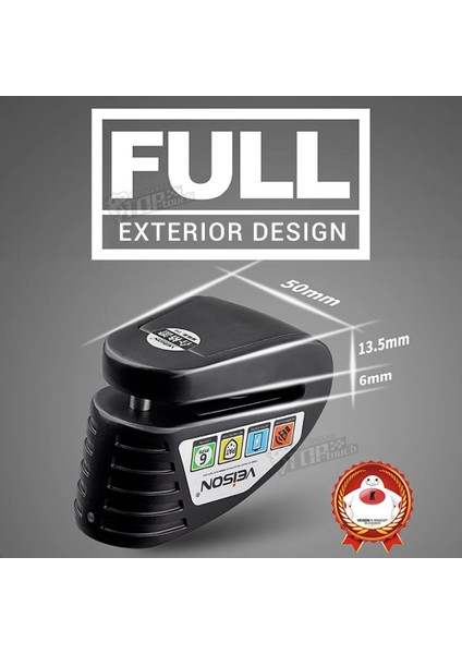 Yalnızca Kilit Braketi Stili Veıson Motosiklet Kilidi Scooter Disk Kilidi Bisiklet Motosiklet Için Su Geçirmez Alarm Kilitleri Asma Kilit Bisiklet Alarmı Para Moto Alarma Moto (Yurt Dışından) fırsatları
