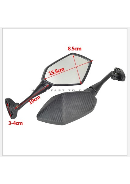 Yamaha Yzf R1 R6 R25 R15 R125 R3 R1S R1M FZ6R Aynalar Motosiklet Scooter Dikiz Aynası Karbon Görünüm (Yurt Dışından)