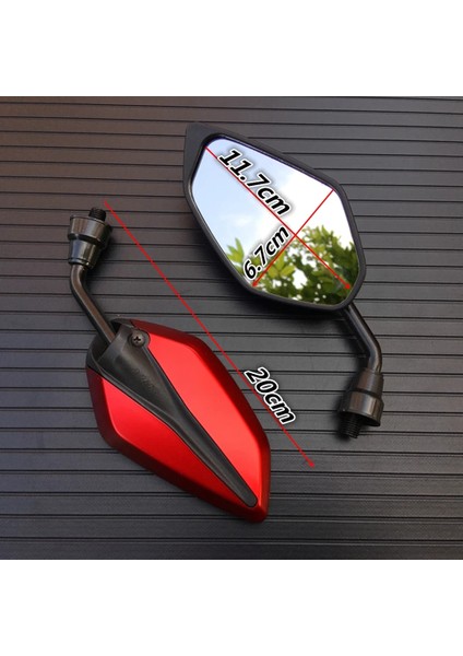 No.4 Tarzı 1 Çift Evrensel Motosiklet Dikiz Aynaları Motosiklet Gidon Dikiz Aynası Honda Suzuki Yamaha Scooter Için (Yurt Dışından)