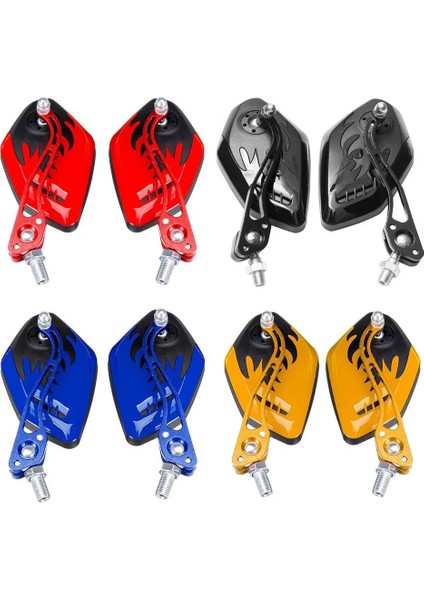 Sarı Stil Et Evrensel Motosiklet Dikiz Aynaları Motosiklet 360 Derece Döndürme Motosiklet Motosiklet Scooter Yan Aynalar (Yurt Dışından) fırsatları