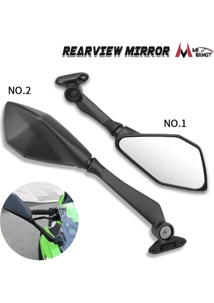 Kısa Stil Yarış Motosiklet Aynaları Spor Bisiklet Dikiz Aynası Kawasaki Ninja 300 EX300 Ninja 400 Ninja 250SL Zx-6r ZX636 ZX6R (Yurt Dışından) fiyatları