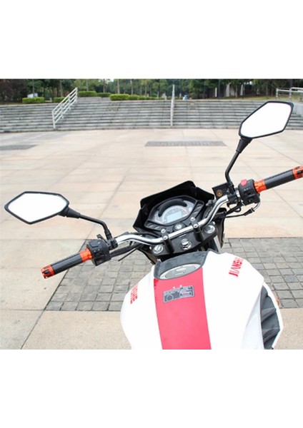 Saf Siyah Stil Karbon Renk Evrensel Motosiklet Aynası Siyah Yan Dikiz Aynaları Jawa 350 Içın Honda Hornet Br B 400 Gn 125 (Yurt Dışından)