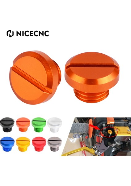 Turuncu Tarzı 1 Pair .25 Ktm Duke Smt Adventure Uper Duke Gtr Için Alüminyum Ayna Delik Fişi (Yurt Dışından)