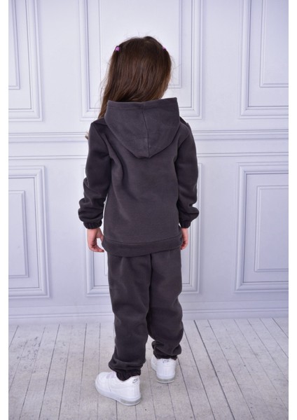 Unisex Çocuk Kapşonlu Mickey Nakışlı Polar Yumuşacık Takım fiyatları