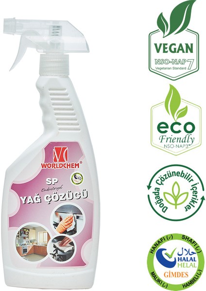 Yağ Çözücü Vegan ve Çevre Dostu Sp 500 ml