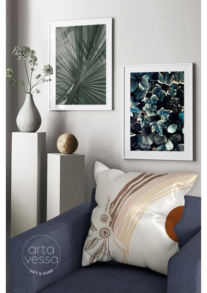 Çift Tarafı Dijital Baskılı Dekoratif Suni Deri Kırlent Kılıfı fiyatları