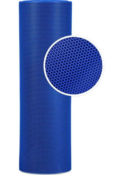 Kaydırmaz Mavi Bal Petek Paspas EN:120cm 120 x 500 cm