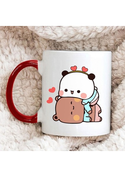 Sevimli Bubu ve Dudu Kahve Kupa, Ayı Seramik Kupa, Panda Ayı Kupası,ingilizce Kupa fırsatları