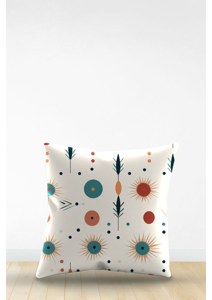 Çift Tarafı Dijital Baskılı Dekoratif Suni Deri Kırlent Kılıfı