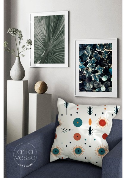 Çift Tarafı Dijital Baskılı Dekoratif Suni Deri Kırlent Kılıfı fiyatları