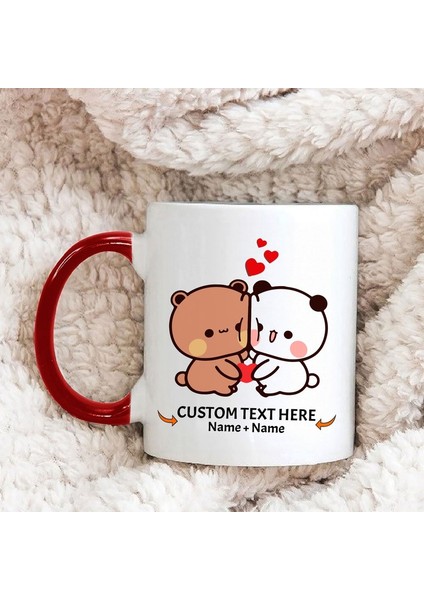 Kişiselleştirilmiş Sevgililer Günü Sevimli Bubu ve Dudu Kahve Kupa, Ayı S,ingilizce Kupa fırsatları