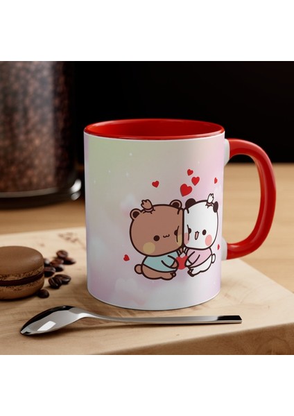 Sevimli Bubu ve Dudu Kahve Kupa, Ayı Seramik Kupa, Panda Ayı Kupası,ingilizce Kupa fırsatları