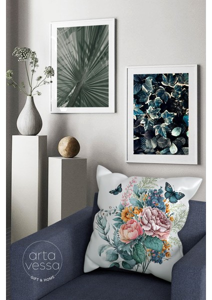 Çift Tarafı Dijital Baskılı Dekoratif Suni Deri Kırlent Kılıfı fiyatları