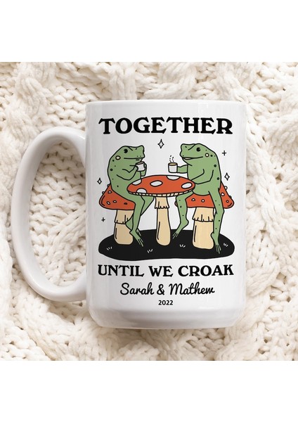 Özel Kurbağa Kupa, Kişiye Özel Çiftlere Düğün Fincan, Kurbağa Sevgiliye Hediyesi,ingilizce Kupa