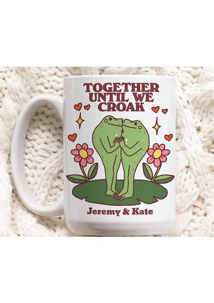 Özel Kurbağa Kupa, Kişiye Özel Çiftlere Düğün Fincan, Kurbağa Sevgiliye Hediye,ingilizce Kupa