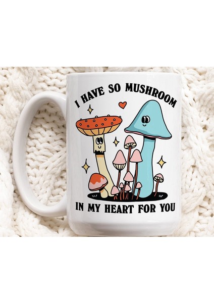 Mantar Aşk Kupa, Sevimli Çiftler Yıldönümü Kupası, Mantar Sevgiliye Hediye,ingilizce Kupa