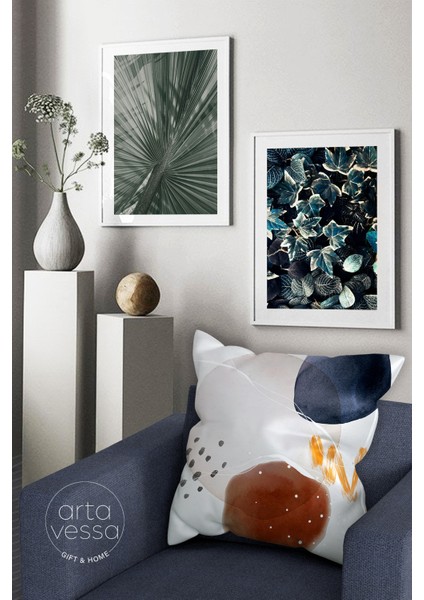 Çift Tarafı Dijital Baskılı Dekoratif Suni Deri Kırlent Kılıfı fiyatları