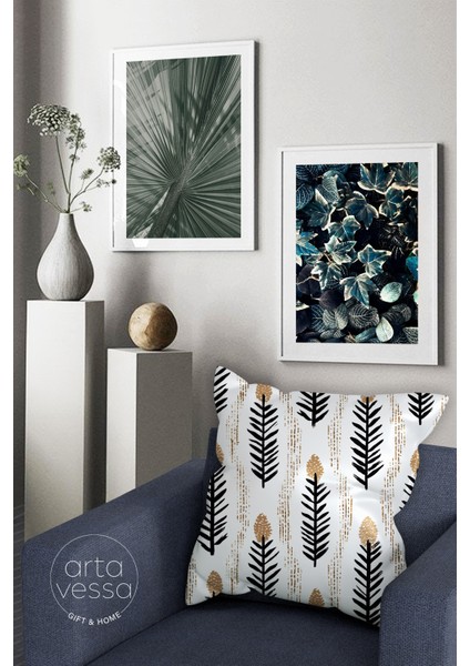 Çift Tarafı Dijital Baskılı Dekoratif Suni Deri Kırlent Kılıfı fiyatları