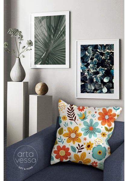 Çift Tarafı Dijital Baskılı Dekoratif Suni Deri Kırlent Kılıfı fiyatları