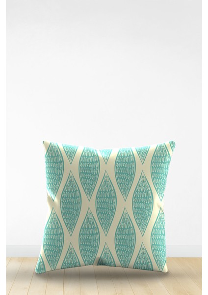 Çift Tarafı Dijital Baskılı Dekoratif Suni Deri Kırlent Kılıfı