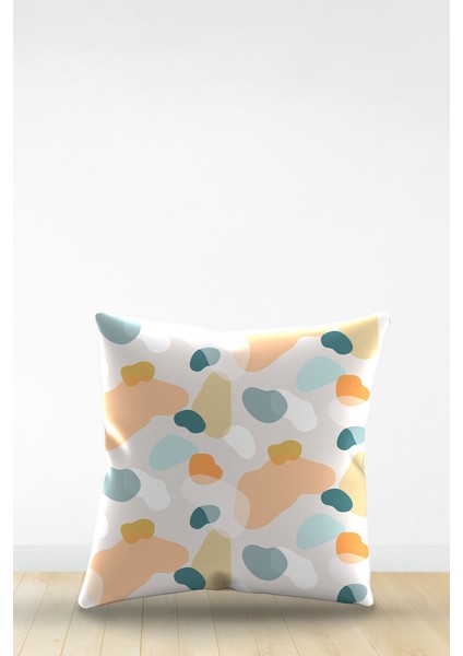 Çift Tarafı Dijital Baskılı Dekoratif Suni Deri Kırlent Kılıfı