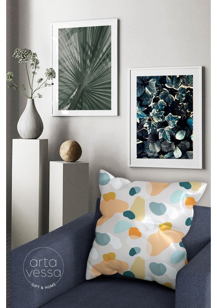 Çift Tarafı Dijital Baskılı Dekoratif Suni Deri Kırlent Kılıfı fiyatları