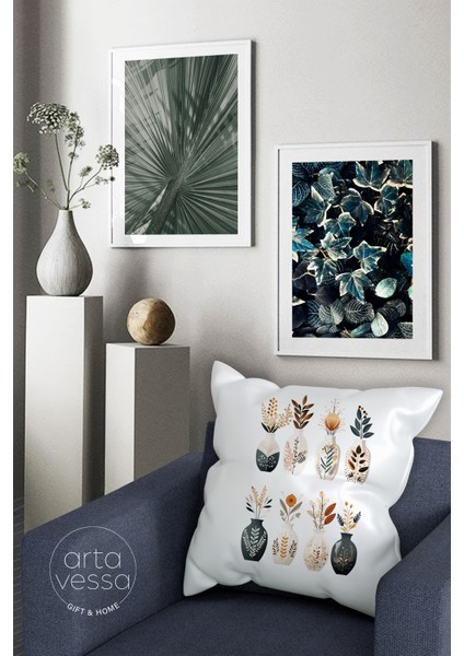 Çift Tarafı Dijital Baskılı Dekoratif Suni Deri Kırlent Kılıfı fiyatları