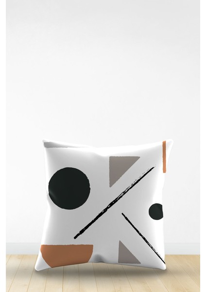 Çift Tarafı Dijital Baskılı Dekoratif Suni Deri Kırlent Kılıfı