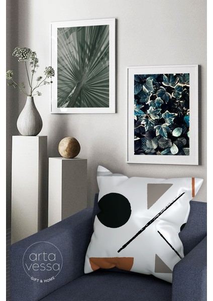 Çift Tarafı Dijital Baskılı Dekoratif Suni Deri Kırlent Kılıfı fiyatları