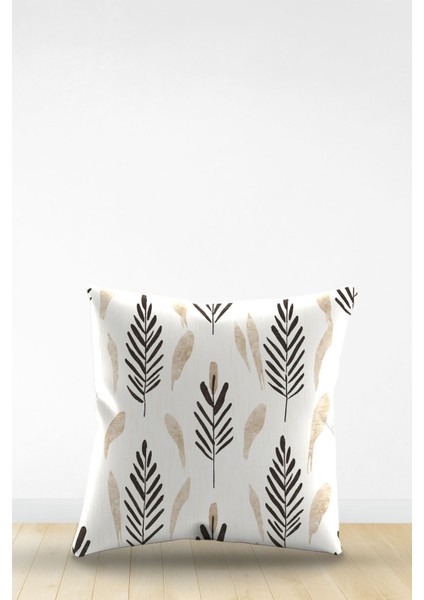 Çift Tarafı Dijital Baskılı Dekoratif Suni Deri Kırlent Kılıfı