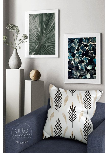 Çift Tarafı Dijital Baskılı Dekoratif Suni Deri Kırlent Kılıfı fiyatları