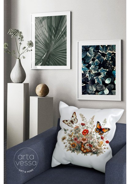 Çift Tarafı Dijital Baskılı Dekoratif Suni Deri Kırlent Kılıfı fiyatları