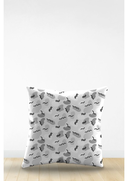 Çift Tarafı Dijital Baskılı Dekoratif Suni Deri Kırlent Kılıfı