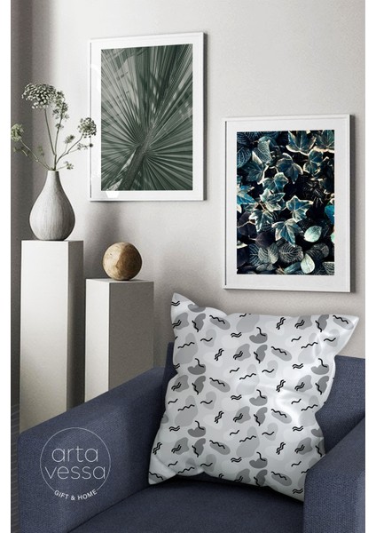 Çift Tarafı Dijital Baskılı Dekoratif Suni Deri Kırlent Kılıfı fiyatları