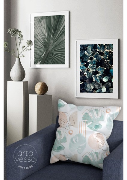 Çift Tarafı Dijital Baskılı Dekoratif Suni Deri Kırlent Kılıfı fiyatları