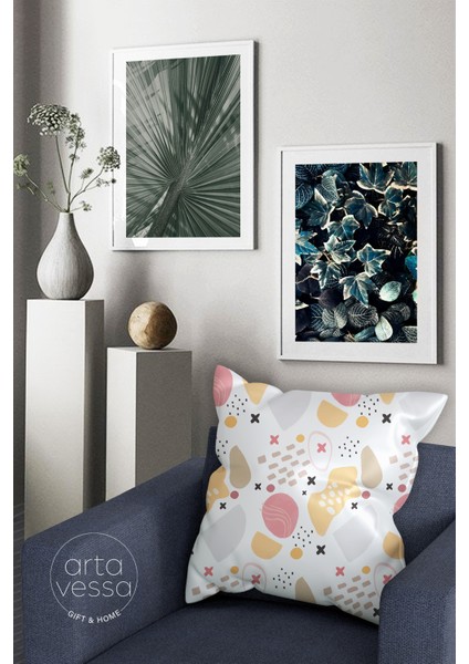 Çift Tarafı Dijital Baskılı Dekoratif Suni Deri Kırlent Kılıfı fiyatları