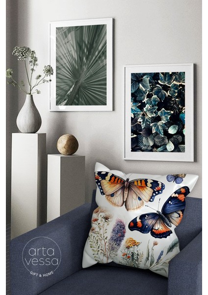 Çift Tarafı Dijital Baskılı Dekoratif Suni Deri Kırlent Kılıfı fiyatları