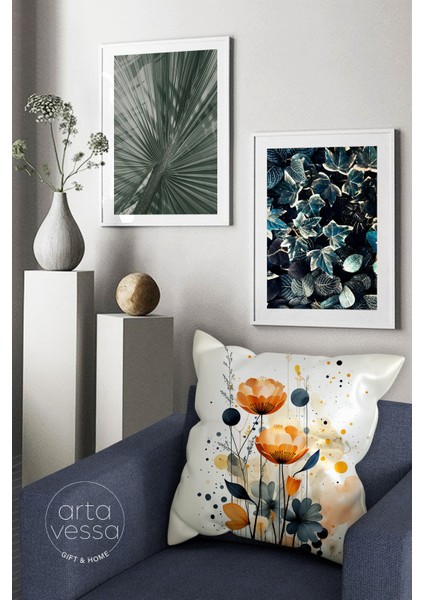 Çift Tarafı Dijital Baskılı Dekoratif Suni Deri Kırlent Kılıfı fiyatları