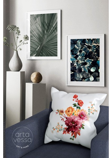 Çift Tarafı Dijital Baskılı Dekoratif Suni Deri Kırlent Kılıfı fiyatları