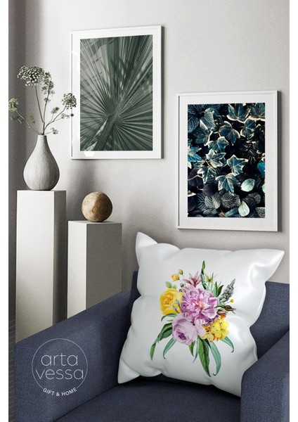 Çift Tarafı Dijital Baskılı Dekoratif Suni Deri Kırlent Kılıfı fiyatları