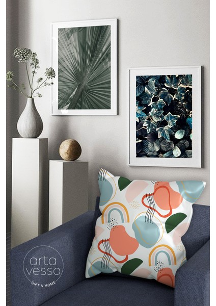 Çift Tarafı Dijital Baskılı Dekoratif Suni Deri Kırlent Kılıfı fiyatları