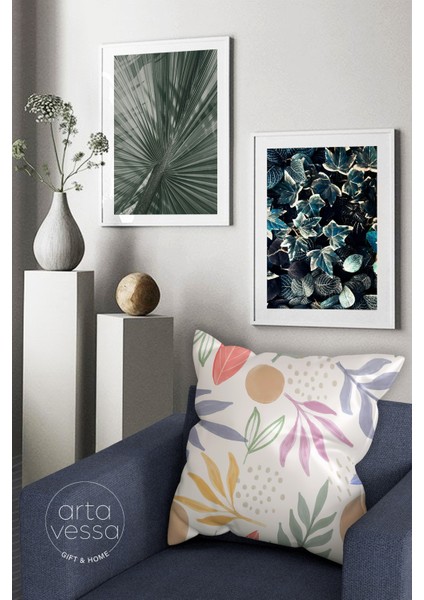 Çift Tarafı Dijital Baskılı Dekoratif Suni Deri Kırlent Kılıfı fiyatları