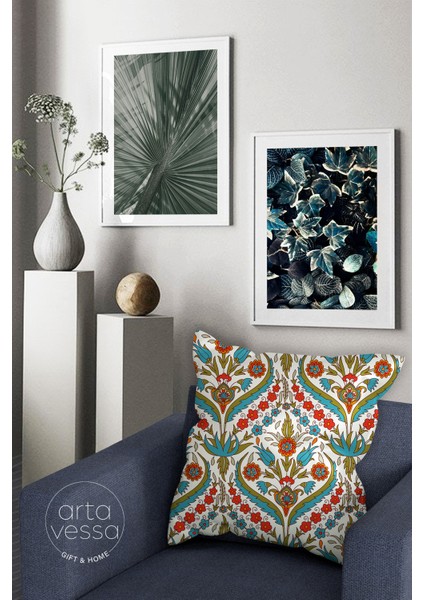 Çift Tarafı Dijital Baskılı Dekoratif Suni Deri Kırlent Kılıfı fiyatları