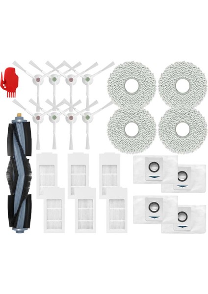 Robotlu Süpürge Parçaları Için Yedek Yedek Ek Ana Yan Fırça Paspas Bezi Hepa Filtre Toz Torbası (Yurt Dışından)