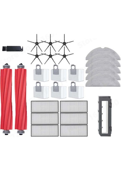 S7 Maxv S7 Maxv Plus S7 Maxv Ultra G10S Pro Elektrikli Süpürge Için Ana Yan Fırça Filtresi ve Paspas Bezi (Yurt Dışından)